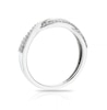 Thumbnail Image 2 of 9ct White Gold 0.15ct Diamond Twist Half Eternity Ring