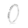 Thumbnail Image 1 of 9ct White Gold 0.33ct Diamond Milgrain Half Eternity Ring
