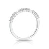Thumbnail Image 2 of 9ct White Gold 0.33ct Diamond Milgrain Half Eternity Ring