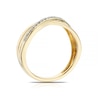Thumbnail Image 2 of 9ct Yellow Gold 0.10ct Double Crossover Eternity Ring
