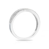 Thumbnail Image 2 of 9ct White Gold 0.12ct Crossover Half Eternity Ring