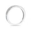 Thumbnail Image 2 of 9ct White Gold 0.12ct Crossover Half Eternity Ring