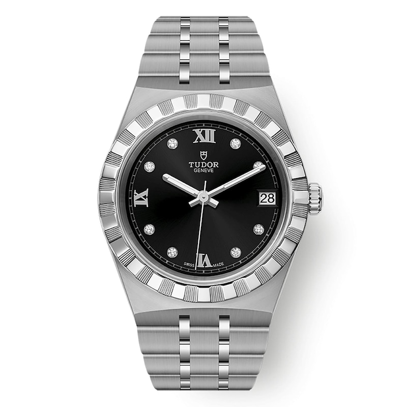 Tudor Royal 34mm Ladies' Diamond Stainless Steel Watch