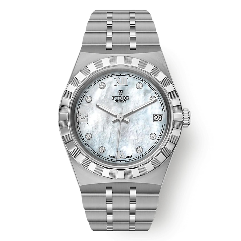 Tudor Royal 34mm Ladies' Diamond MOP Dial & Stainless Steel Watch