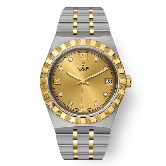Tudor Royal Diamond 34mm Ladies’ Steel & 18ct Gold Watch