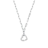 Thumbnail Image 0 of Michael Kors Love Sterling Silver Chain Heart Pendant