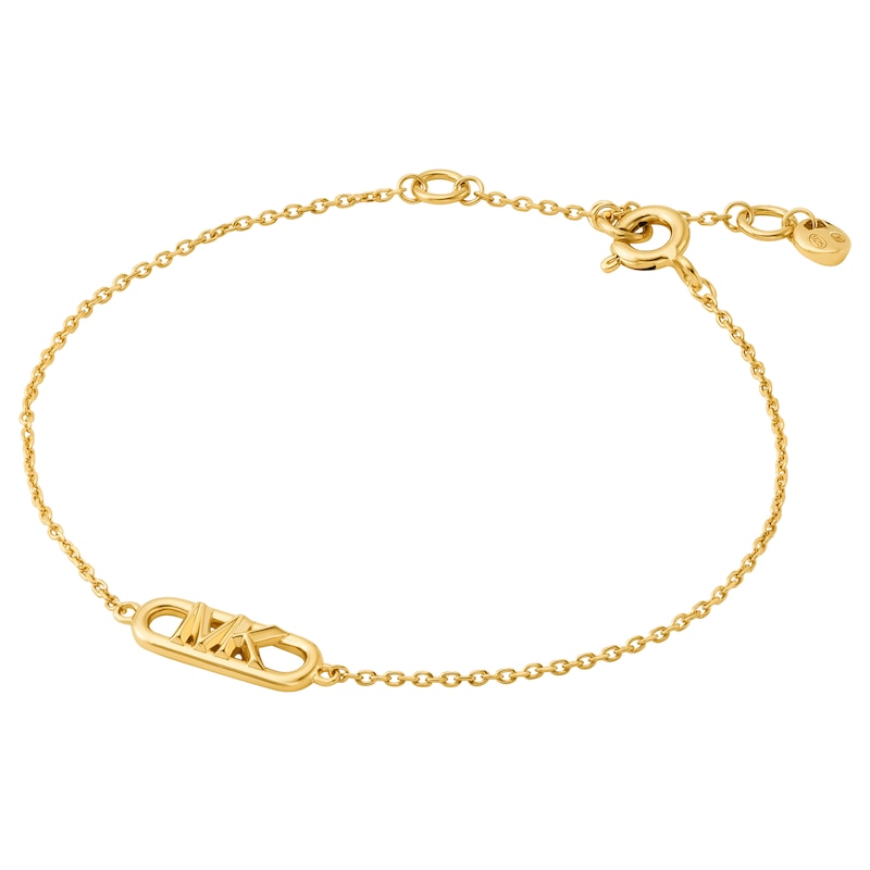 Michael Kors Statement Link Gold Plated 7 Inch Chain Bracelet