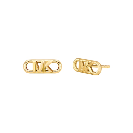 Michael Kors Statement Link Gold Plated MK Earrings