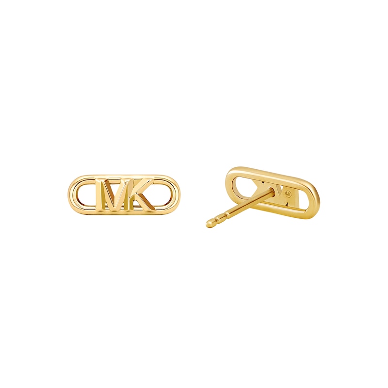 Michael Kors Statement Link Gold Plated MK Earrings