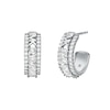 Thumbnail Image 0 of Michael Kors Brilliance Silver Cubic Zirconia Hoop Earrings