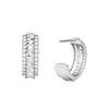 Thumbnail Image 1 of Michael Kors Brilliance Silver Cubic Zirconia Hoop Earrings