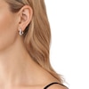 Thumbnail Image 2 of Michael Kors Love Sterling Silver Heart Hoop Earrings