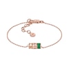 Thumbnail Image 1 of Emporio Armani Rose Gold Plated Green Gem & CZ Bracelet