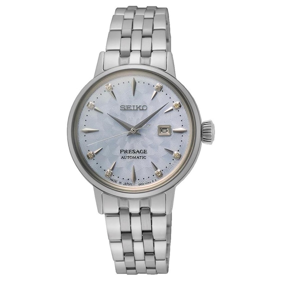 Women's Seiko Presage Cocktail Time Skydiving Diamond Twist Watch