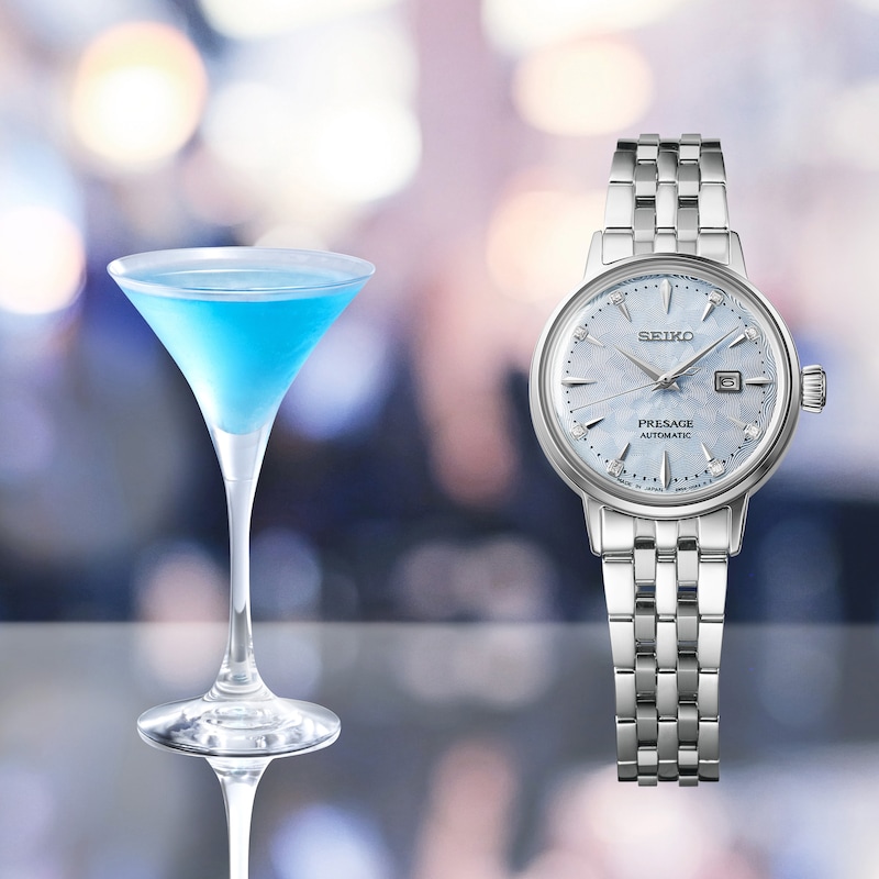 Seiko Presage Cocktail Time Skydiving Diamond Twist Watch