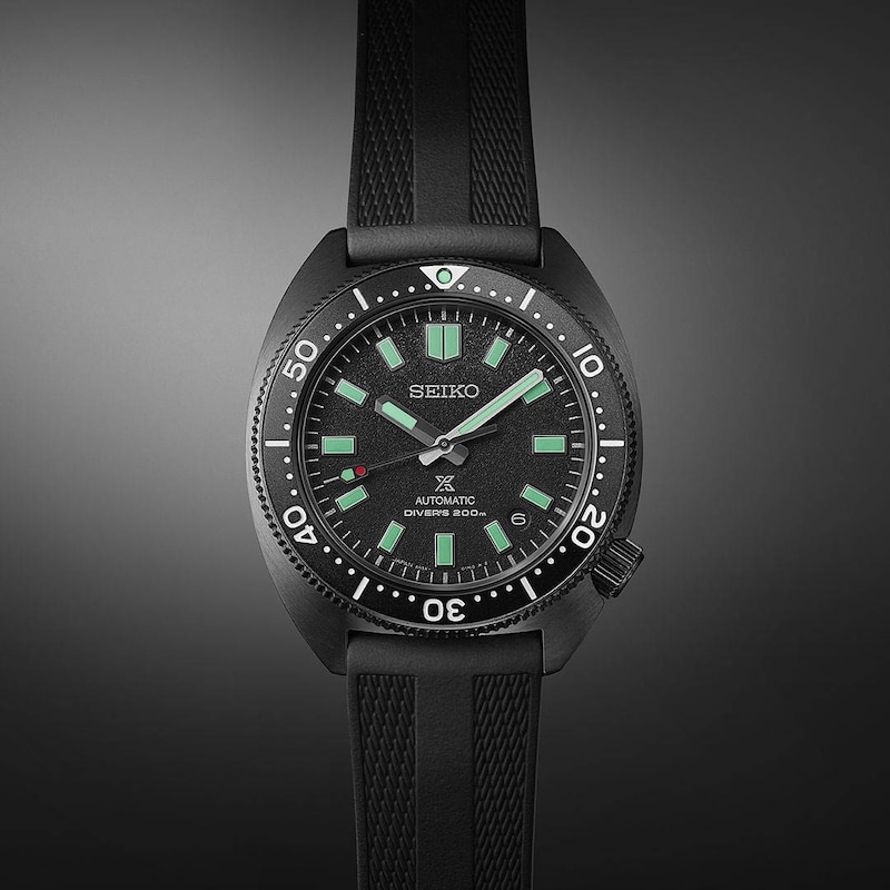 Seiko Prospex Black Series Night Turtle LE Black Strap Watch