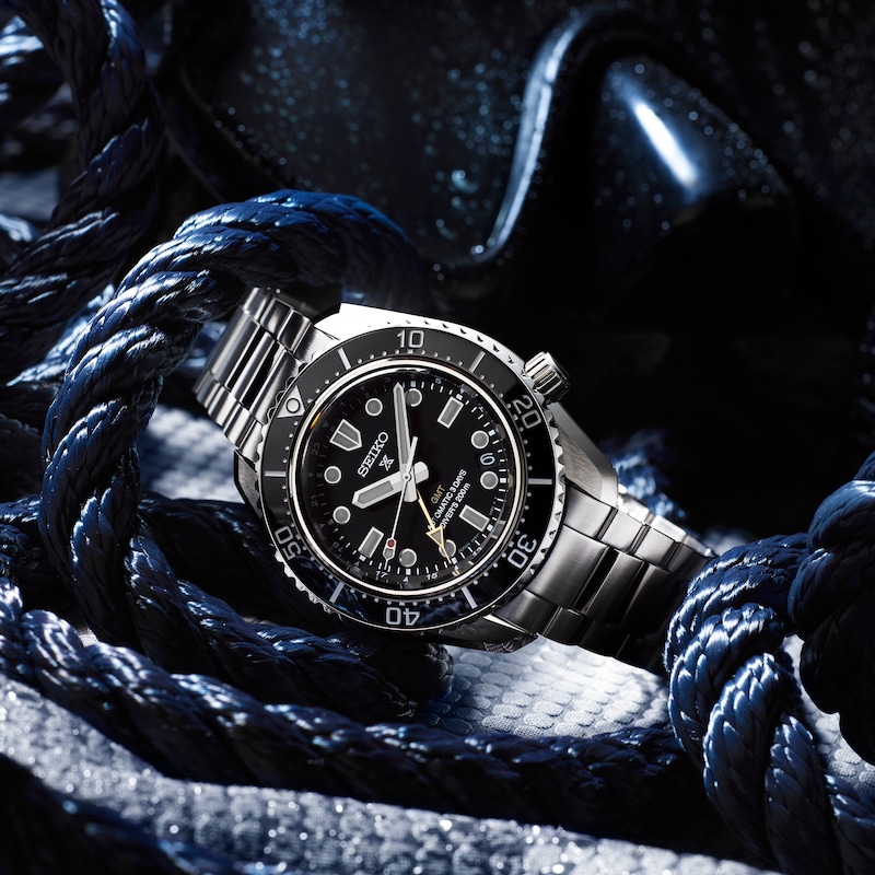 Seiko Prospex Dark Depths GMT Bracelet Watch