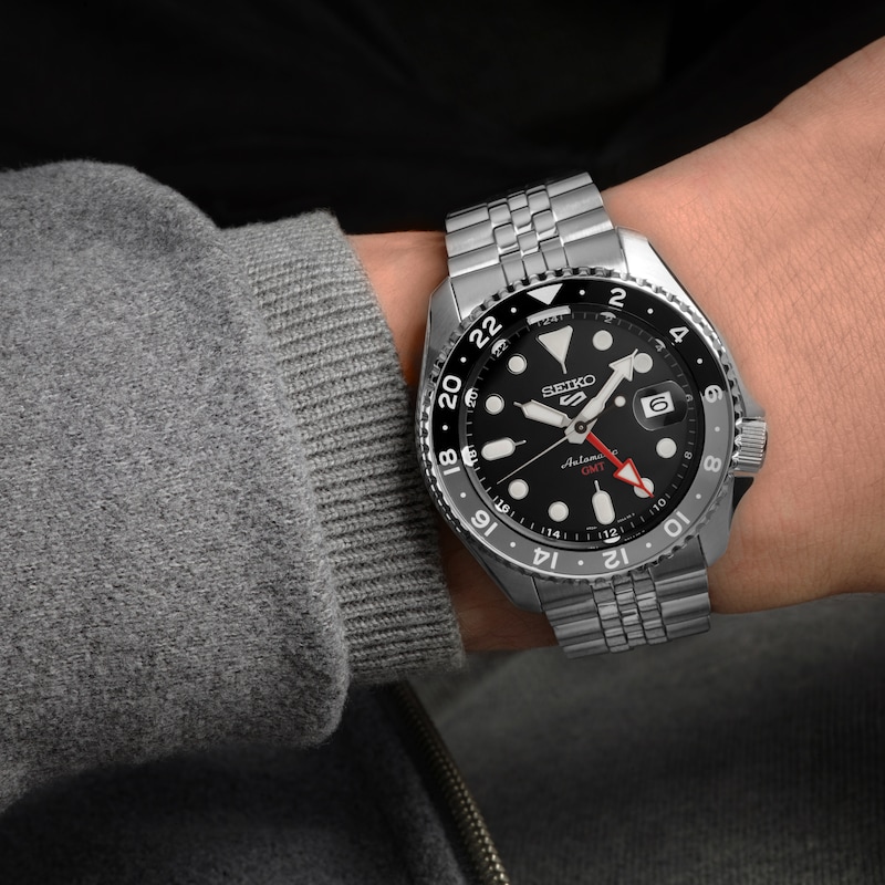 Seiko 5 Sports Black Grape GMT SKX Re-interpretation Watch