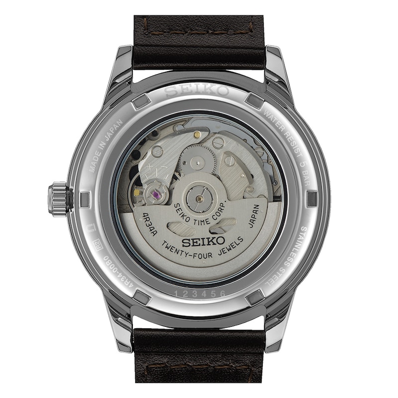 Seiko Presage ‘Fume’ Style 60s Road Trip GMT Strap Watch