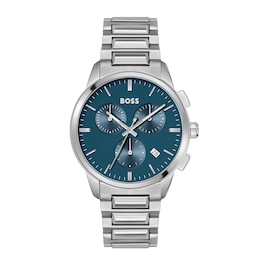 BOSS Dapper 43mm Men's Blue Dial Bracelet Watch