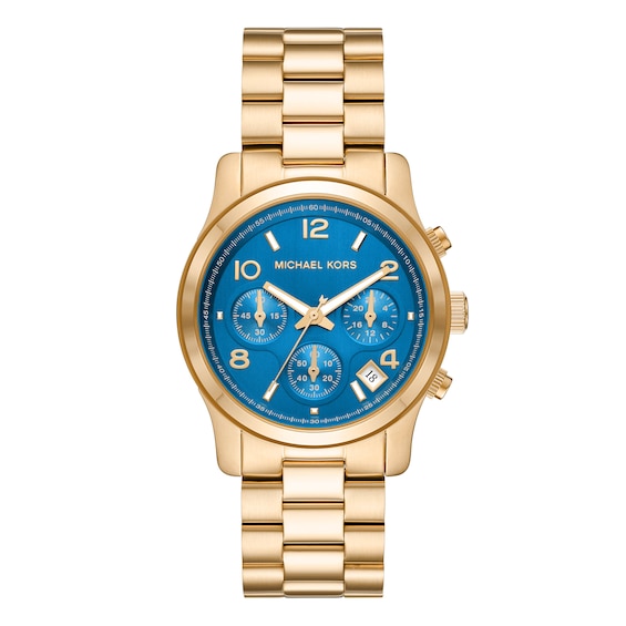 Michael Kors Runway Ladies’ Gold Tone Bracelet Watch