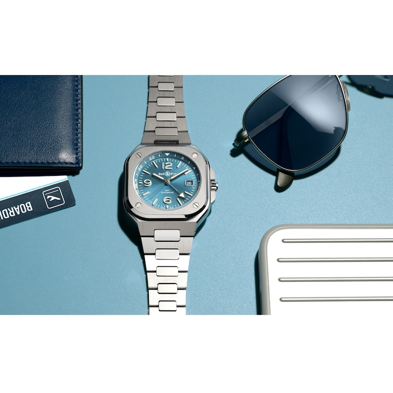 Main Image 6 of Bell & Ross BR 05 GMT Sky Blue Dial Bracelet Watch