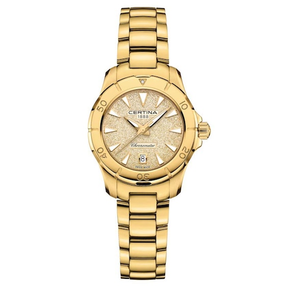 Certina DS Action Ladies’ Gold Tone Bracelet Watch