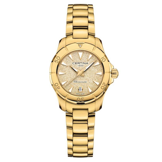 Women's Certina Ds Action Gold Tone Bracelet Watch