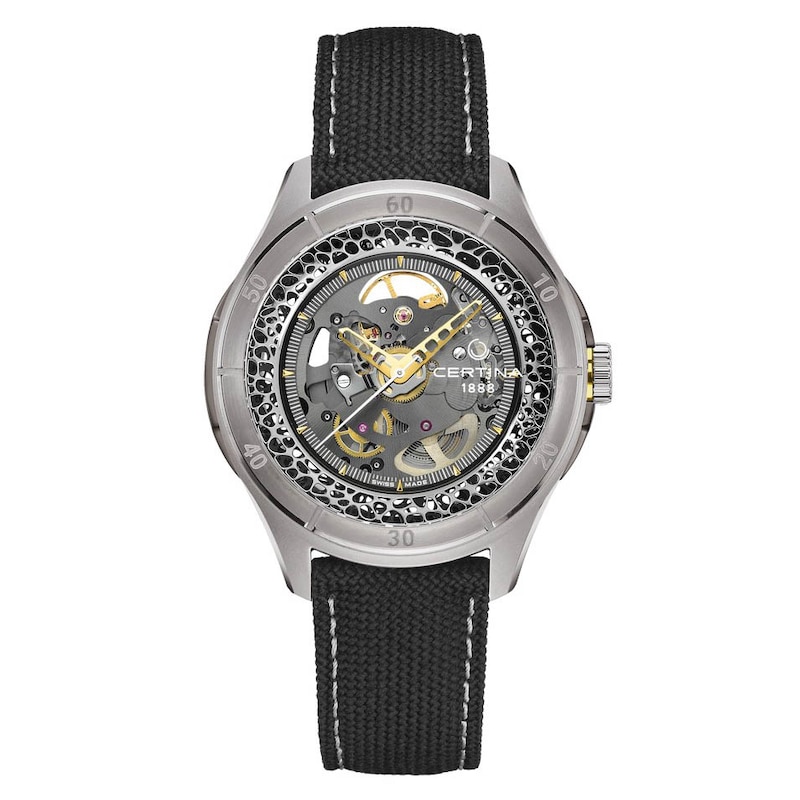 Main Image 1 of Certina DS Skeleton Men's Grey Leather Strap Limited Edition Watch