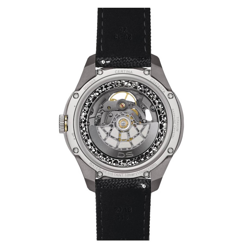 Main Image 2 of Certina DS Skeleton Men's Grey Leather Strap Limited Edition Watch