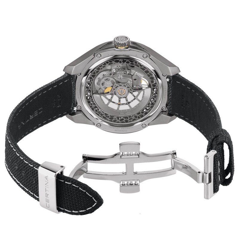 Main Image 3 of Certina DS Skeleton Men's Grey Leather Strap Limited Edition Watch