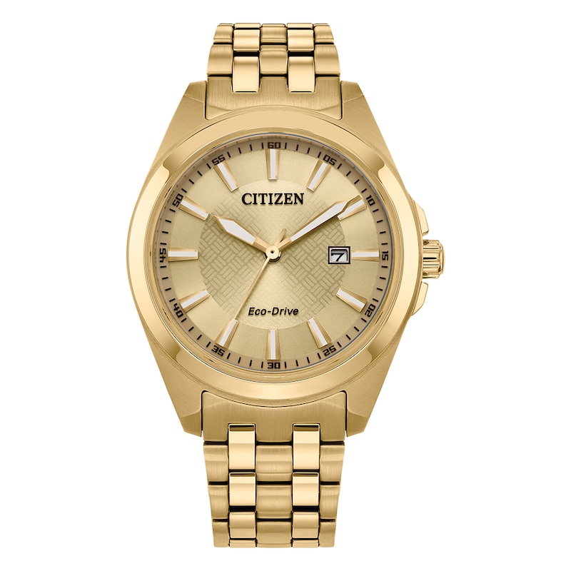 Citizen Eco-Drive Men's Gold-Tone Stainless Steel Watch