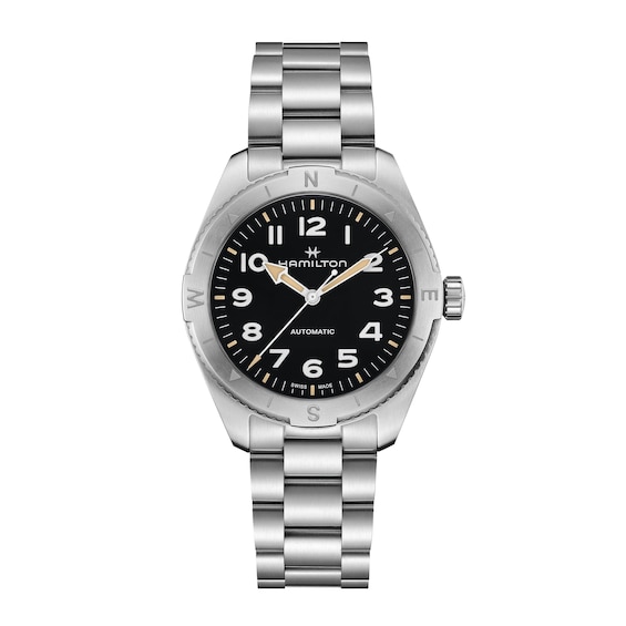 Men's Hamilton Khaki Field Expedition 41Mm Black Dial & Stainless Steel Bracelet Watch