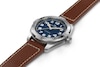 Thumbnail Image 2 of Hamilton Khaki Field Expedition Blue Dial & Brown Calfskin Leather Strap Watch