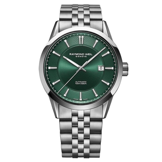 Raymond Weil Freelancer Automatic Men’s Green Dial Bracelet Watch