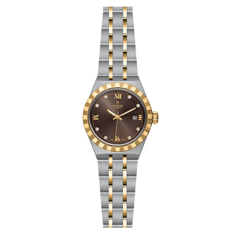 Main Image 2 of Tudor Royal Diamond Ladies' 18ct Gold & Steel Bracelet Watch