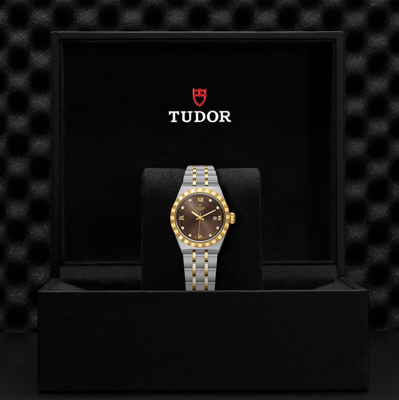 Main Image 3 of Tudor Royal Diamond Ladies' 18ct Gold & Steel Bracelet Watch