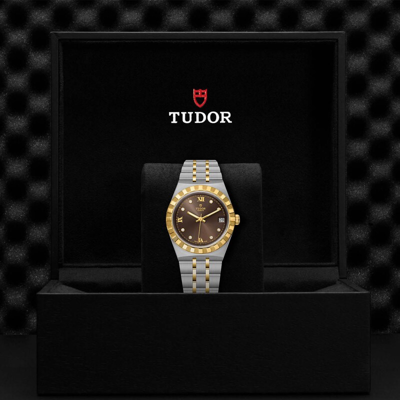 Main Image 3 of Tudor Royal 34mm Diamond Ladies' 18ct Gold & Steel Watch