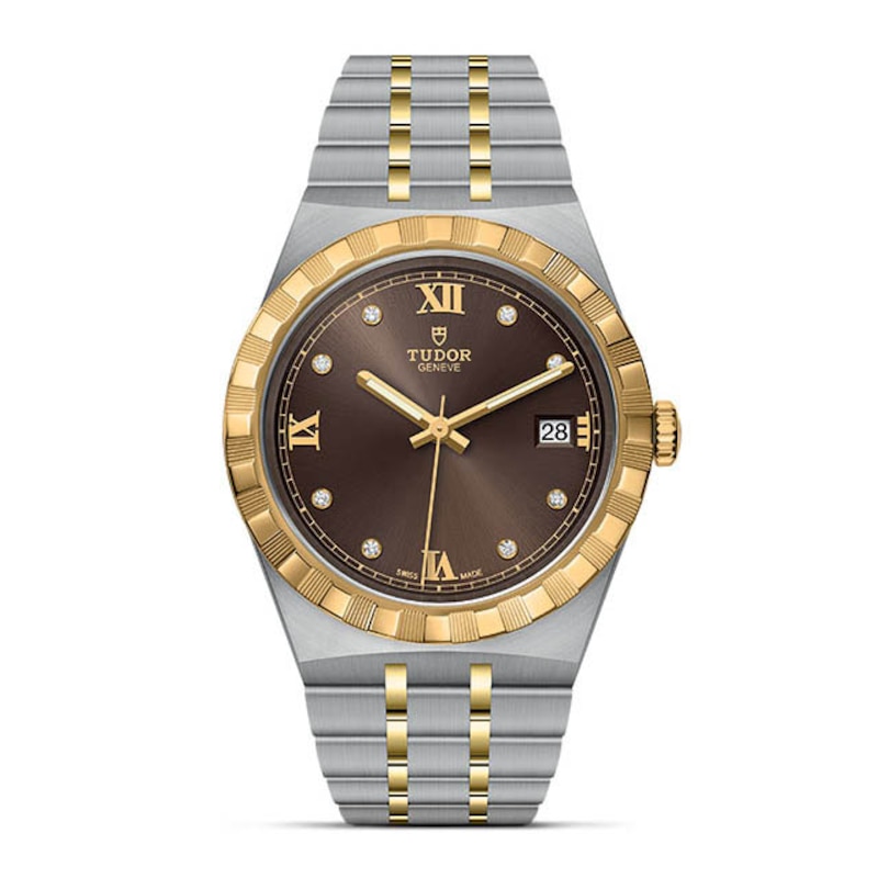 Main Image 1 of Tudor Royal 38mm Diamond 18ct Gold & Stainless Steel Watch