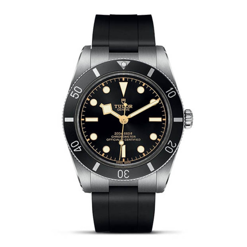 Tudor Black Bay 54 Men's Black Strap Watch