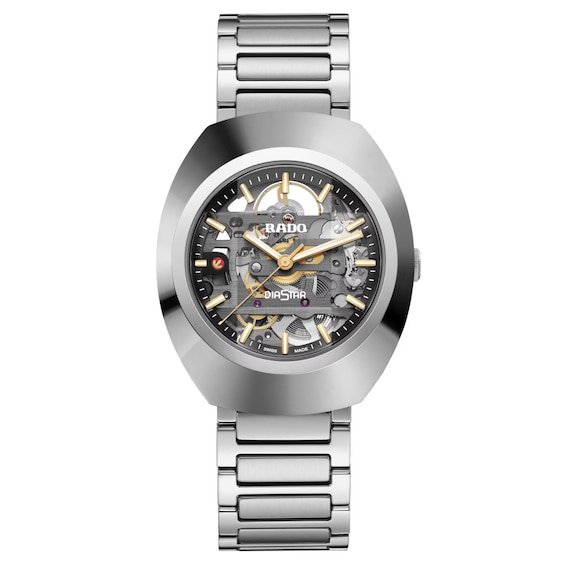 Rado DiaStar Skeleton Dial and Stainless Steel Bracelet Watch