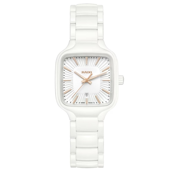 Rado True Square Ladies’ White Steel Bracelet Watch