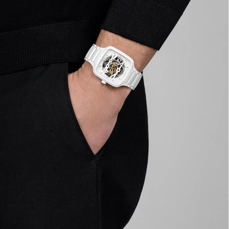 Rado True Square Men's Automatic Skeleton Bracelet Watch