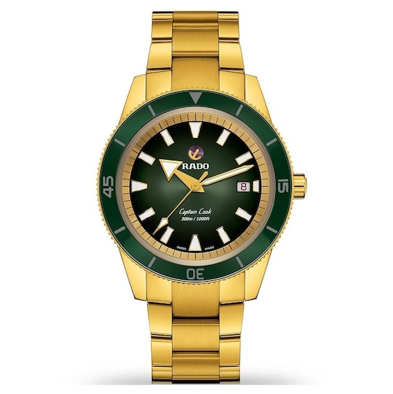 Rado Captain Cook Automatic Men’s Gold Tone Bracelet Watch