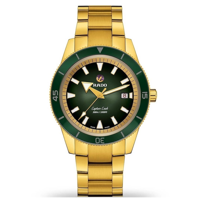 Rado Captain Cook Men's Automatic Gold-Tone Bracelet Watch