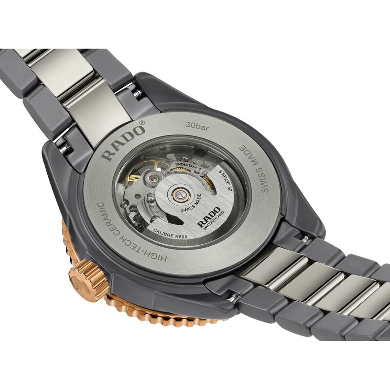 Rado Captain Cook High Tech Ceramic Skeleton Bracelet Watch