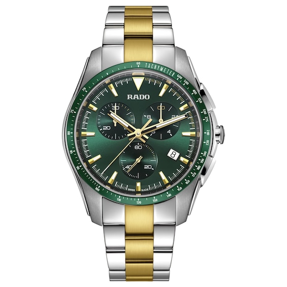 Rado Hyperchrome Men’s Green Dial & Two Tone Bracelet Watch