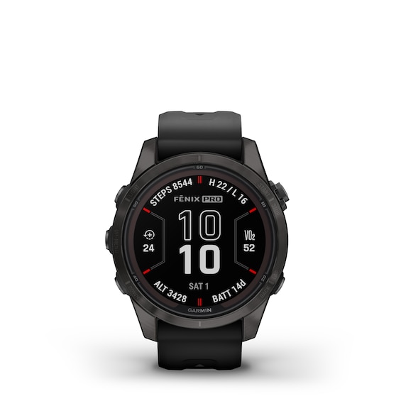 Garmin Fenix 7S Pro Sapphire Solar Edition Black Strap Smart
