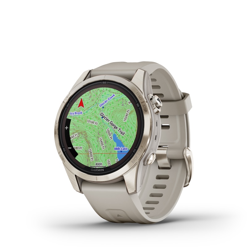 Main Image 2 of Garmin Fenix 7S Pro Sapphire Solar Edition Light Sand Strap Smartwatch
