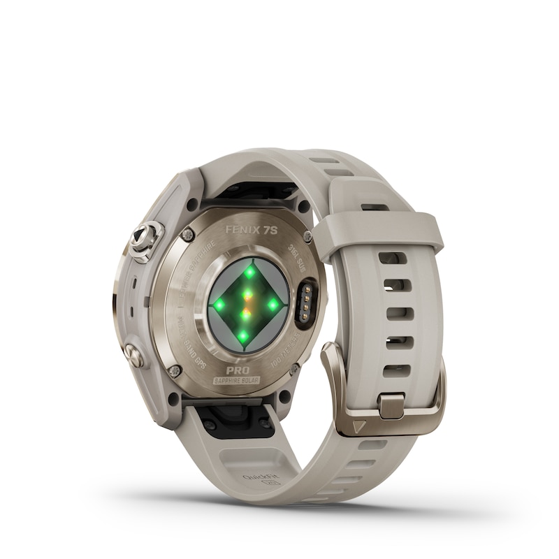 Main Image 4 of Garmin Fenix 7S Pro Sapphire Solar Edition Light Sand Strap Smartwatch